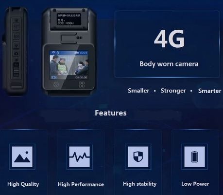 FW-V1 Model Rotatable Lens DVR Live Streaming GPS Body Worn Camera 3G / 4G LTE