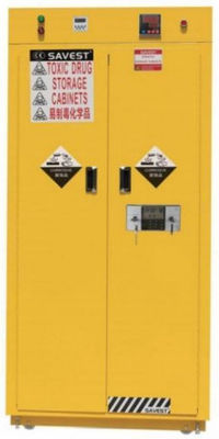 Double Door Flammable And Toxic Storage Cabinets FW-WY810881 With Internal Configuration Of 120mm Thick Yellow Sand Landfill Cavity