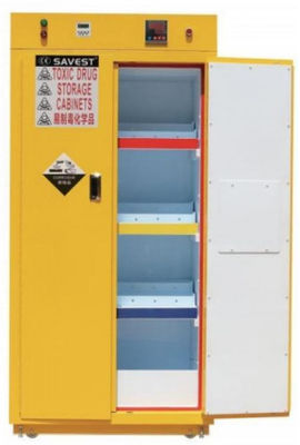 Double Door Flammable And Toxic Storage Cabinets FW-WY810881 With Internal Configuration Of 120mm Thick Yellow Sand Landfill Cavity