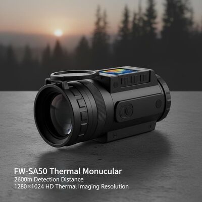 FW-SA50 Thermal Monocular with 2600m Detection Distance, 1280×1024 HD Thermal Imaging Resolution, and 50mm F1.0 Lens for Outdoor Use
