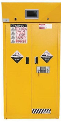 Double Door Clean Air Type Toxic Storage Cabinet FW-WY810882 with 120mm Thick Yellow Sand Landfill Cavity