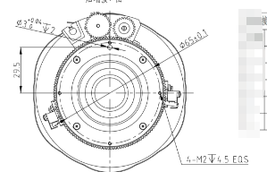 Objectif à mise au point fixe LWIR 100 mm F1.2 1280 × 1024 @ 12 μm avec mise à niveau du germanium vers le chalcogénure pour l'imagerie thermique