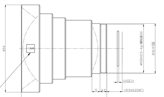 FWD-14 14mm F1.0 1280×1024@12μm L'objectif de zoom motorisé LWIR pour l'imagerie thermique