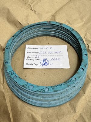 9.06.00.009 Joint d'étanchéité circulaire et anneau d'étanchéité pour bride de conduit de dérivation de moteur d'avion